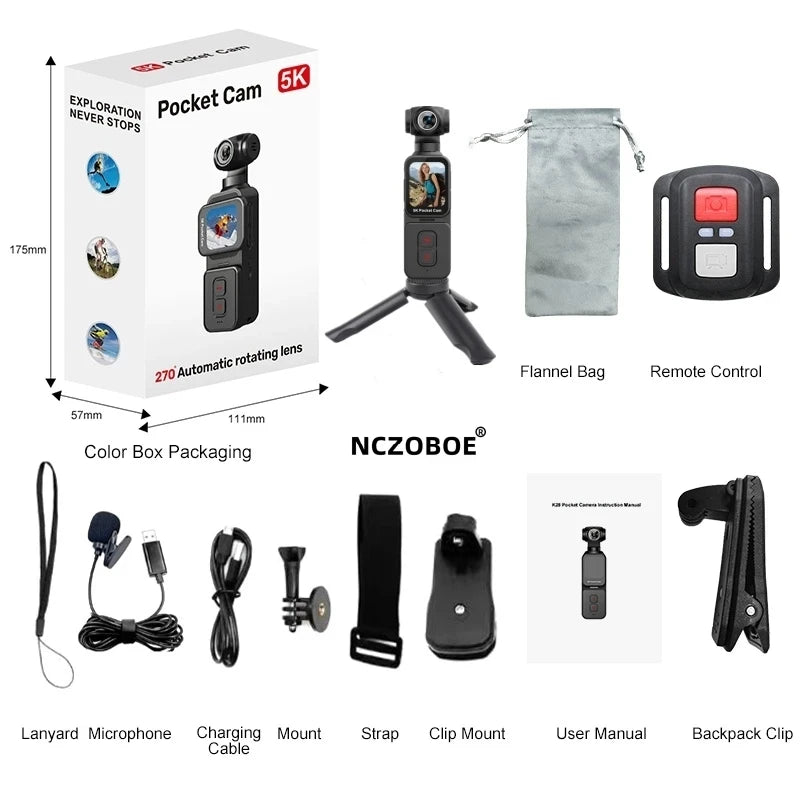 NCZOBOE 5K Touch Screen Camera