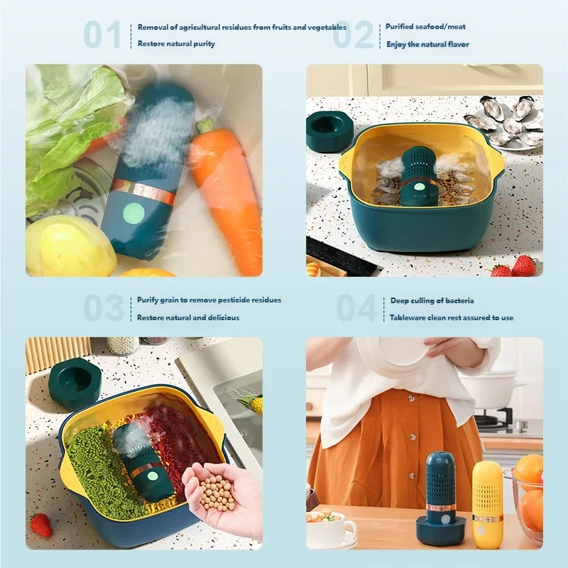 Portable Fruit Vegetable Cleaner
