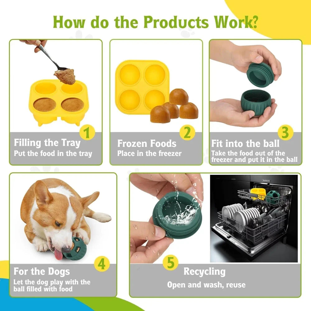 Silicone Fillable Dog Toy