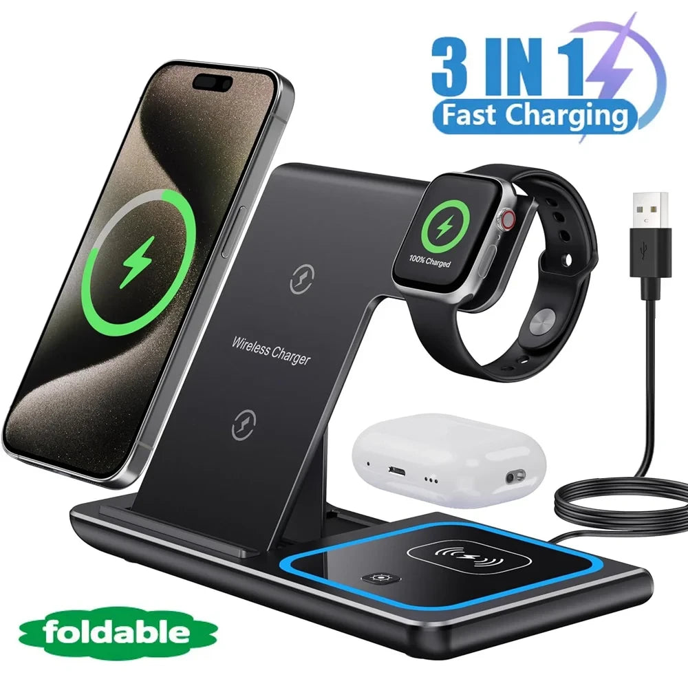 3-in-1 Foldable Wireless Charger