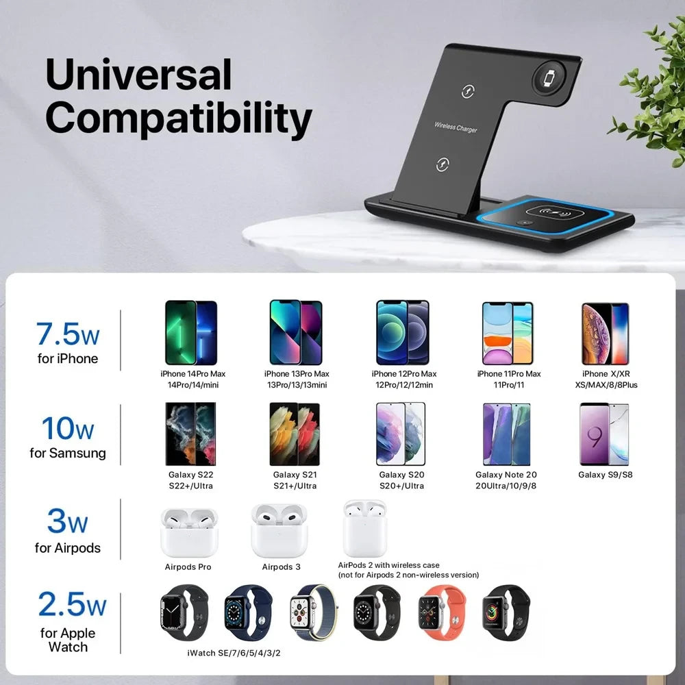 3-in-1 Foldable Wireless Charger