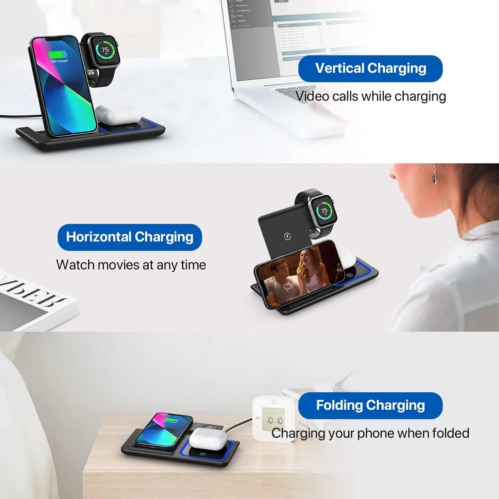 3-in-1 Foldable Wireless Charger